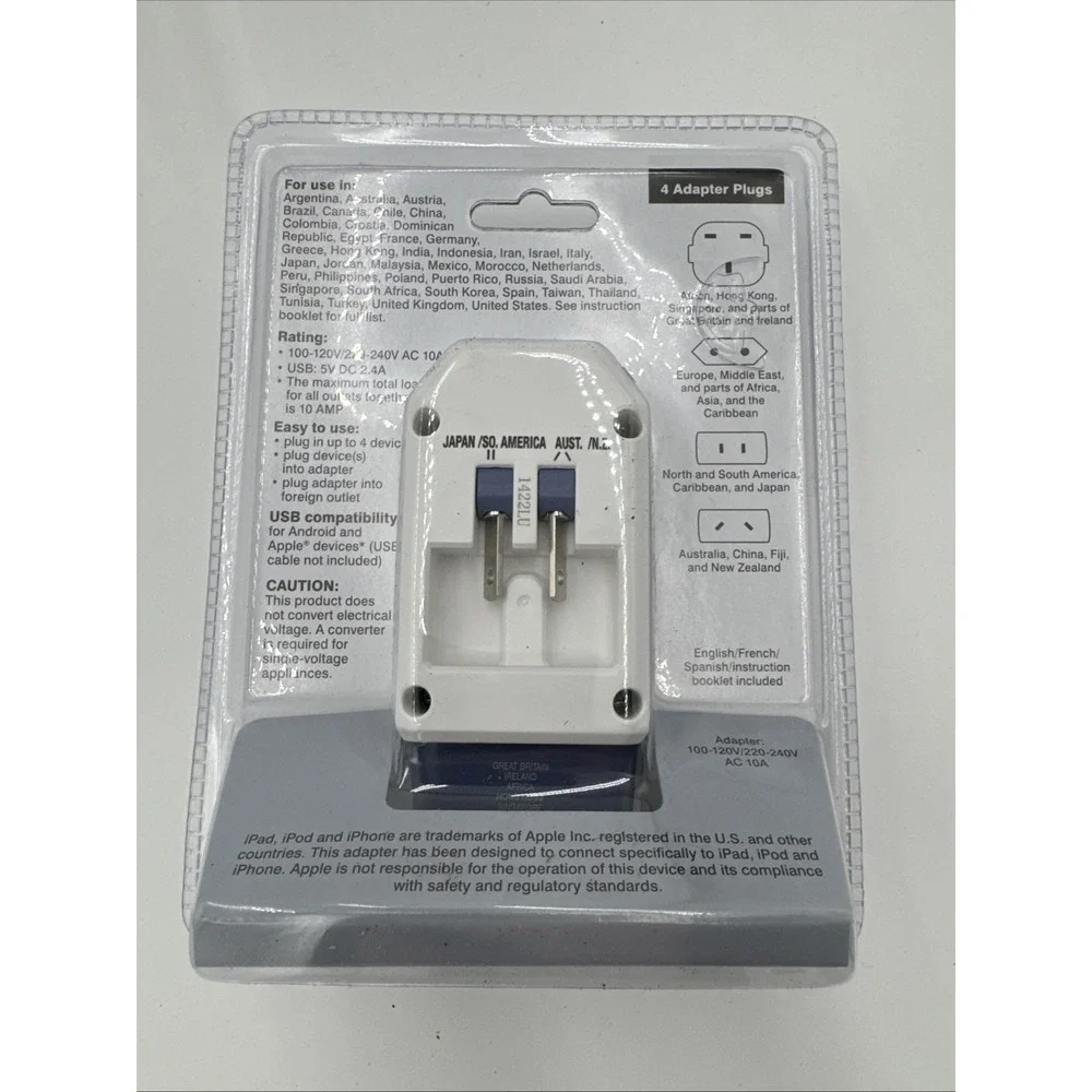 Worldwide Adapter with USB port Travelsmart by‎ Conair - BRAND NEW -